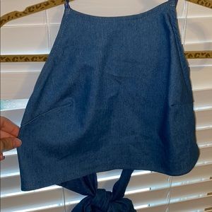 Denim crop top